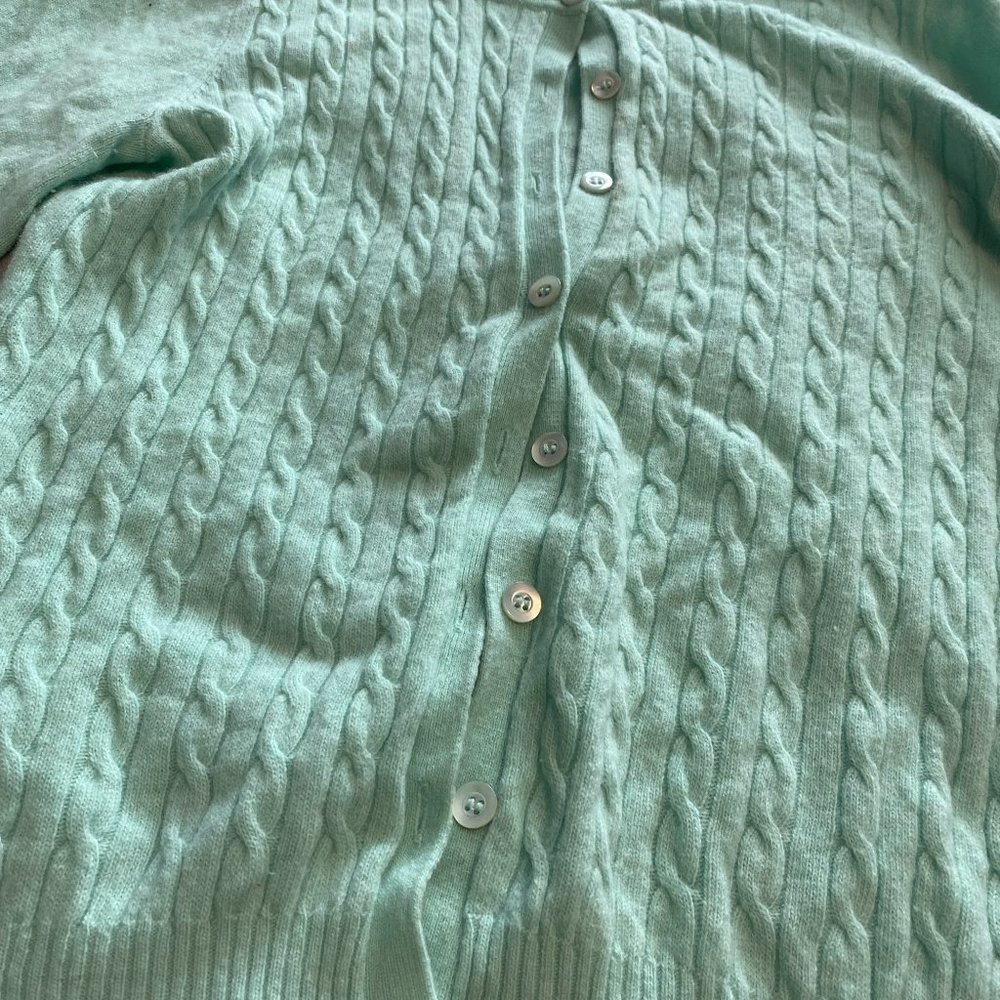 Small J.Crew Teal Womens Cardigan